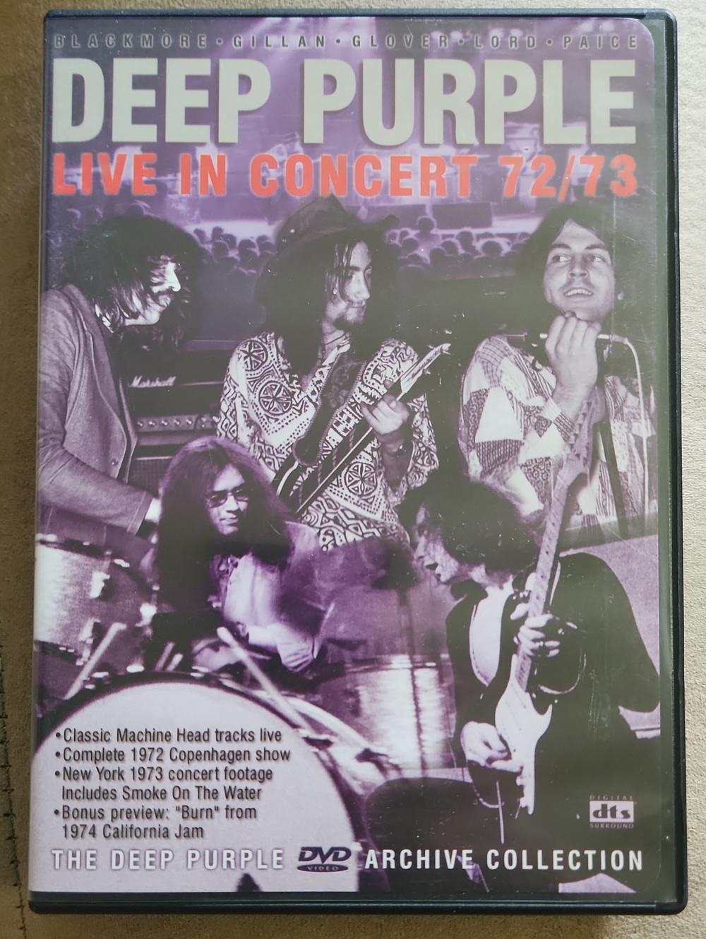 Deep Purple Live In Concert 72/73 DVD